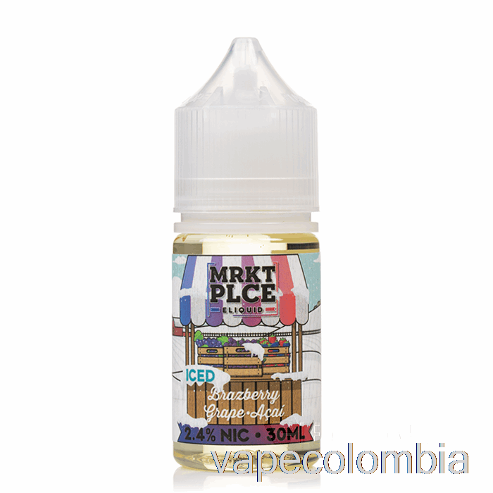 Vape Desechable Hielo Brazberry Uva Acai - Sales Mrkt - 30ml 24mg